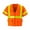Orange, variant on Class 3 Zipper Front Oralite High-Viz Vest, Lime - 5XL