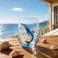 thumbnail image 3 of VORJELT Artisanal 2D Shark & Octopus Stemless Wine Glass - Intricate Handcrafted Borosilicate Glass for Coastal Decor, Perfect for Cocktails, Iced Coffee, and Unique Gift for Ocean Lovers C, 3 of 7