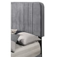 thumbnail image 6 of Glory Furniture Lodi Velvet Upholstered Twin Bed in Gray, 6 of 6