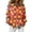 Saffron, variant on Minjewel Women's Hawaiian Print Shirt Long Sleeve Button Up Blouse Casual Collared Top with Floral Design for Spring Summer Outdoor Vacation Beach Party Daily Wear,Red,L