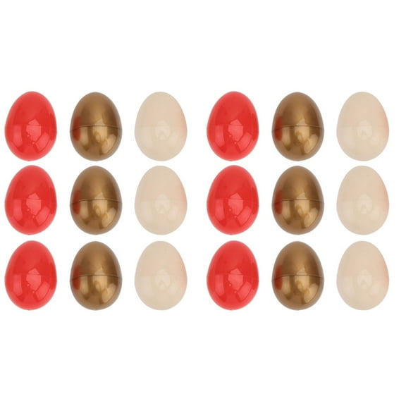 Liukekj 18 pcs Plastic Easter Eggs Empty for Kids, Colorful Easter Toys for Hunts and Party Favors