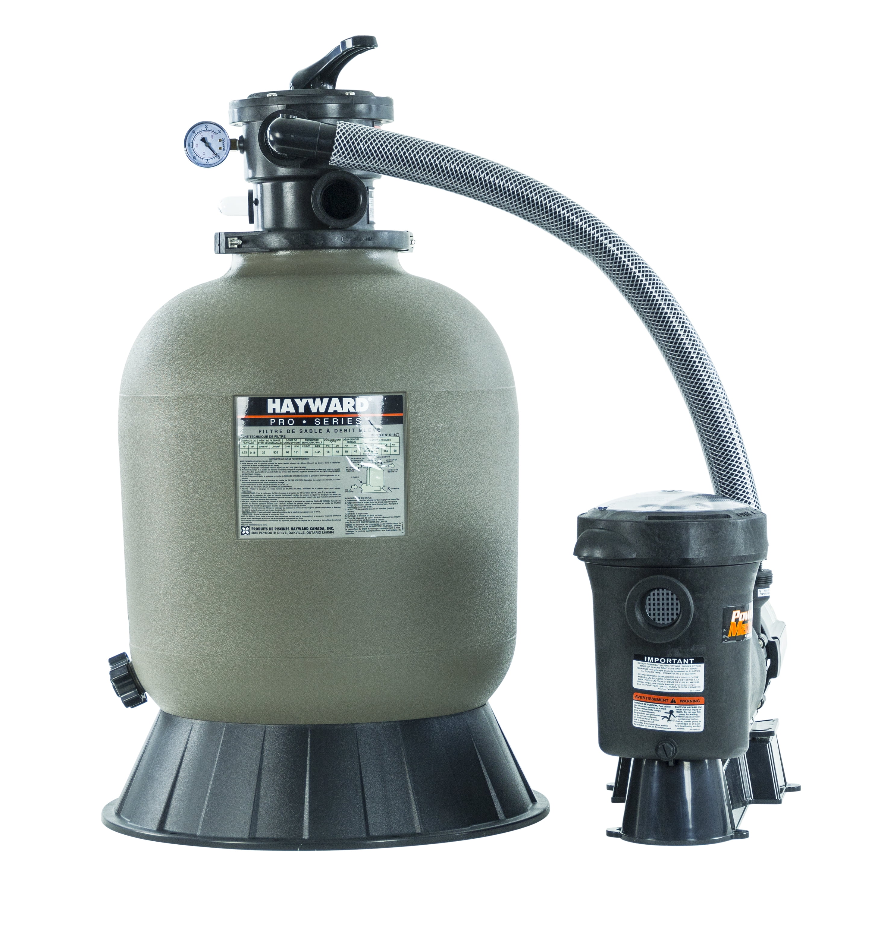 1.5 HP Hayward W3S180T93S ProSeries Sand Filter System,18-Inch 