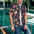 thumbnail image 6 of Lsque Flower Pattern Mens Polo Golf Shirts Funny Graphics Shorts Sleeve Button Shirts Baseball T-shirt-Large, 6 of 7
