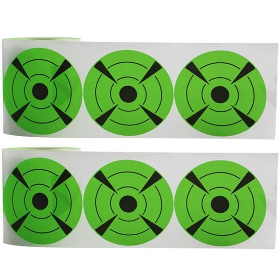 Masteelf Circular 7.5X3Inch Adhesive Targets 2 Rolls 125Pcs Each for Shooters and Outdoor Shooting Events