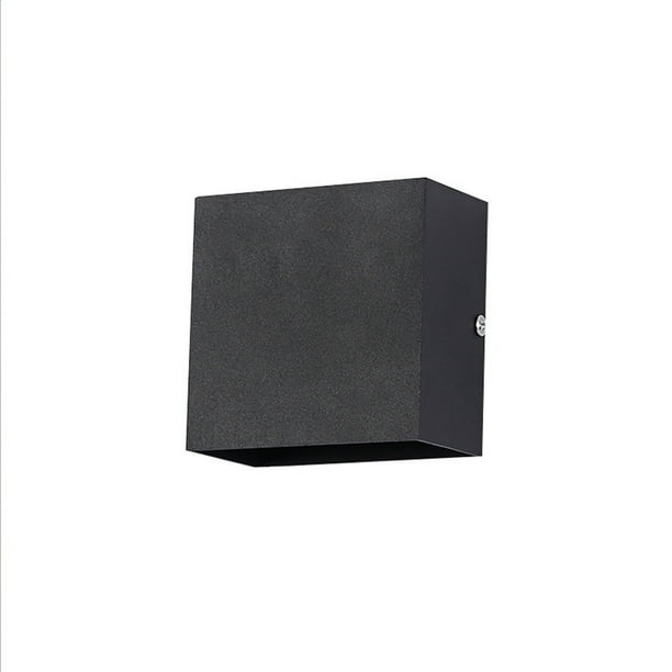 lámpara de pared,Lámpara de pared LED Luces de pared de pasillo moderno 6W 6500K Luces de pared de a Tomshoo Negro/Luz blanca