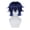 Blue, variant on Unisex short wig, anime character cosplay wig, men's short wig, suitable for cosplay, layered party wig, with bangs, suitable for Halloween, Christmas, and other occasions, synthetic fiber wig.