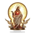 thumbnail image 2 of Elodie 2D Christmas Scene Decor Acrylic Tabletop Sign Creative Artwork Desktop Ornament jesus, 2 of 5