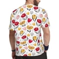thumbnail image 2 of Wukai Tulips Flowers Print Men's Short-Sleeved Mesh T-Shirt,Quick-Dry Short Sleeve Workout T-Shirt-6X-Large, 2 of 8