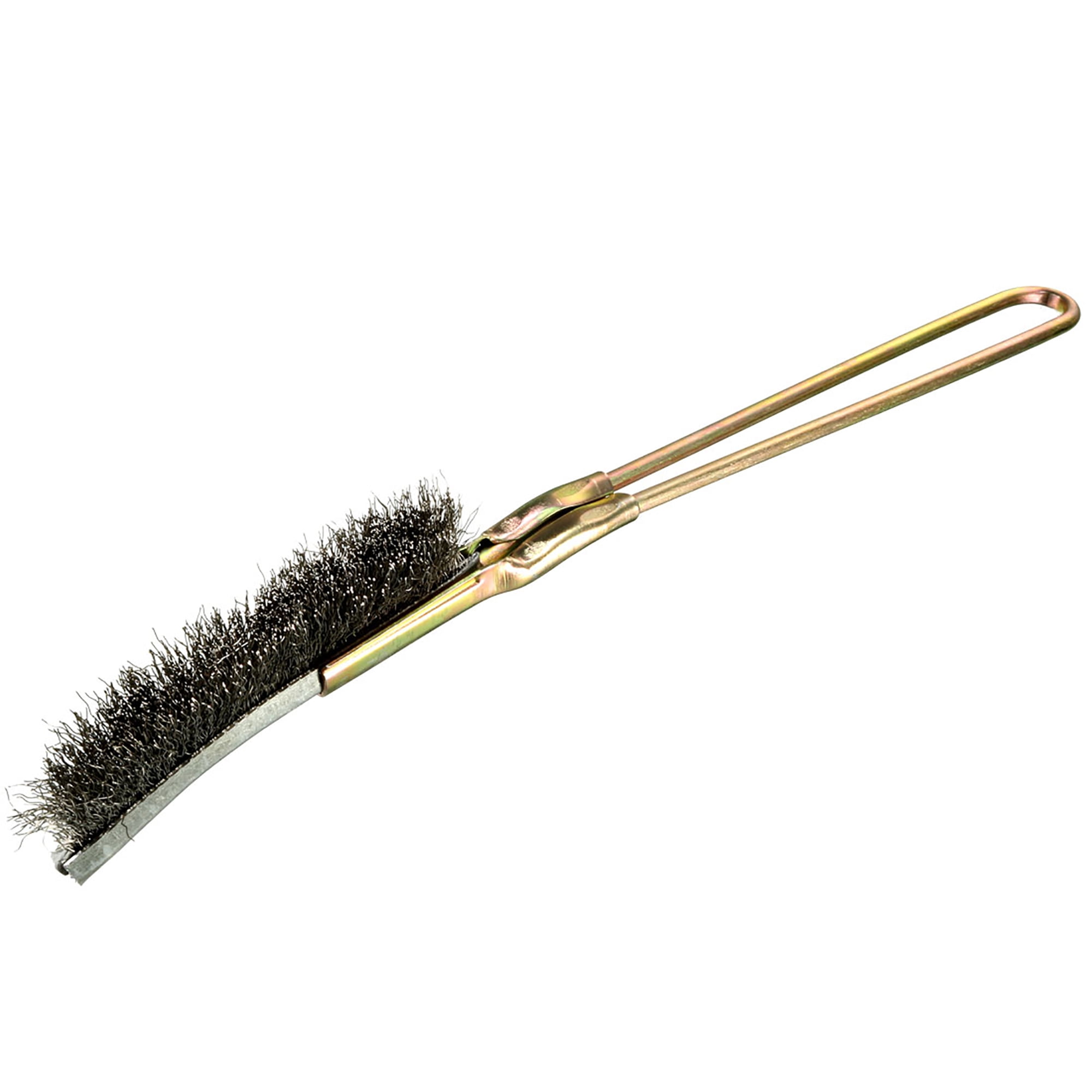 Uxcell 24cm Length Steel Wire Brush Hardware Metal Handle Cleaning Brush