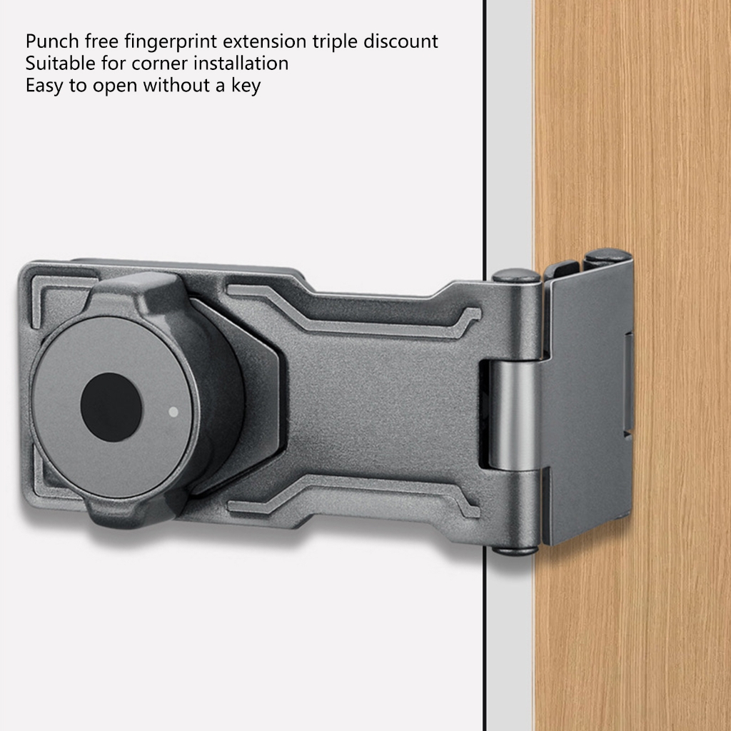 lanema Keyless Cabinet Lock Cabinet Fingerprints Lock Twist Knob Hasp Lock Enduring