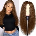 thumbnail image 7 of KeirineCC Human Hair Bundles 26 Inch Body Wave Bundles, Long Roll Curly Hair Middle Score Wig, Fashion Natural Wig High Temperature Wire - For Daily Life, 7 of 7