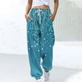thumbnail image 2 of Women's Joggers, Drawstring Loose Fit Pants with Color Block Print, Casual Comfort for Daily Wear and Light Exercise, 2 of 7
