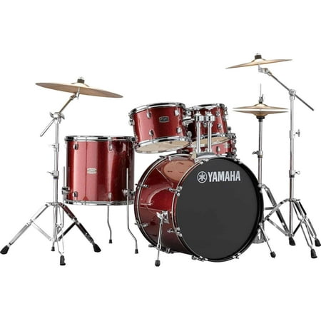 Yamaha Rydeen 5-Piece Shell Pack - 22 inch Bass Drum Burgundy Glitter