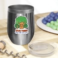 thumbnail image 2 of Save Trees, They Will Save You, Earth Day & Environmentalist Merch Gift, Stainless Steel 12oz Wine Tumbler, 2 of 5