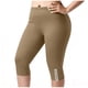 thumbnail image 1 of Pantalones de Yoga de Tamaño Adicional para las Mujeres 3x Color Sólido Bolsillo Capris Cintura Elástica, Transpirable Deporte Casual, 1 of 8