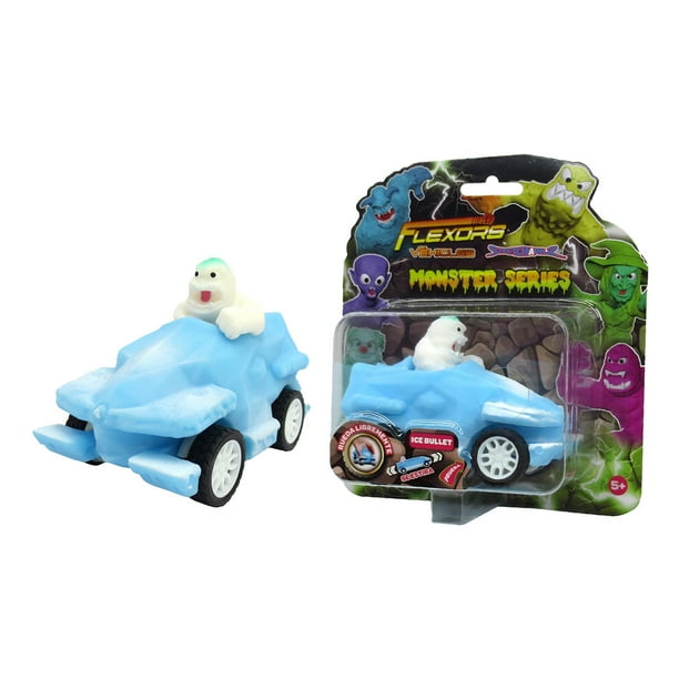 Muñeco de acción flexible y moldeable Flexors Vehicles Monster, Ice Bullet, para niños, 10 cm de altura. Marca Ruz.