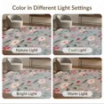 thumbnail image 7 of ODIKA 2'x3' Gray Red Soft Cherry Blossom Design Washable Accent Rug Elegant Floral Pattern with Modern Charm for Bedroom, Nursery, RV, Pet Friendly, Bedside Mat, 7 of 7