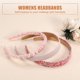 thumbnail image 5 of Juego de 3 diademas de moda, diademas de diferentes diseños, diademas de flores, diademas de color sólido, accesorios para el cabello para mujeres, fiestas, bodas, 5 of 7