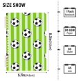 thumbnail image 3 of joogoo A5 Spiral Journal Notebook Football on Stripes College Ruled Notebooks 8.3" x 5.7" 2 PCs, 3 of 8