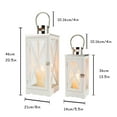 thumbnail image 6 of JHY DESIGN Wood and Metal Outdoor Candle Lantern Holder, Set of 2, 6 of 8