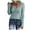 Blue, variant on Brilliant 2 Piece Outfit for Women Work Outfits for Women Women's Casual Solid Color Buttons Long Sleeve V-Neck Loose Shirt Blouse Top Gray XXL