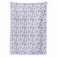 thumbnail image 2 of Butterfly Tablecloth, Continuous Pattern of Monotone Abstract Winged Delicate Insect, Rectangle Satin Table Cover Accent for Dining Room and Kitchen, 60" X 90", Lavender Blue Dark Grey, by Ambesonne, 2 of 2