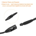 thumbnail image 3 of Unique Bargains Polyester Rope Hang Tag String Snap Lock 190mm/7.48 Inch ,2mm 200 Pcs,Black, 3 of 5