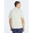 thumbnail image 3 of Free Assembly Men's Cotton Button Front Polo Shirt with Short Sleeves, Sizes S-3XL, 3 of 5