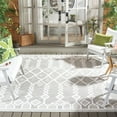 thumbnail image 2 of SAFAVIEH Cabana Salim Geometric Indoor/Outdoor Area Rug, Grey/Ivory, 8' x 10', 2 of 14