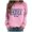 Pink, variant on Tanghaowl Women's Sweatshirts Half Zip Cropped Pullover Quarter Zipper Hoodies Fall Outfits Clothes with Thumb Hole Design Pink S