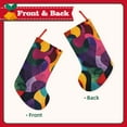 thumbnail image 2 of KLL Vibrant Abstract Flow for 18" Christmas Stocking Snowman Xmas Stocking Holiday Christmas Decoration Gifts for Family Kids, 2 of 8