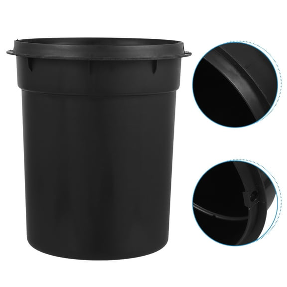 BESTOYARD Plastic Trash Can Liner Bucket Black Reusable Waste Bin Inner for Home