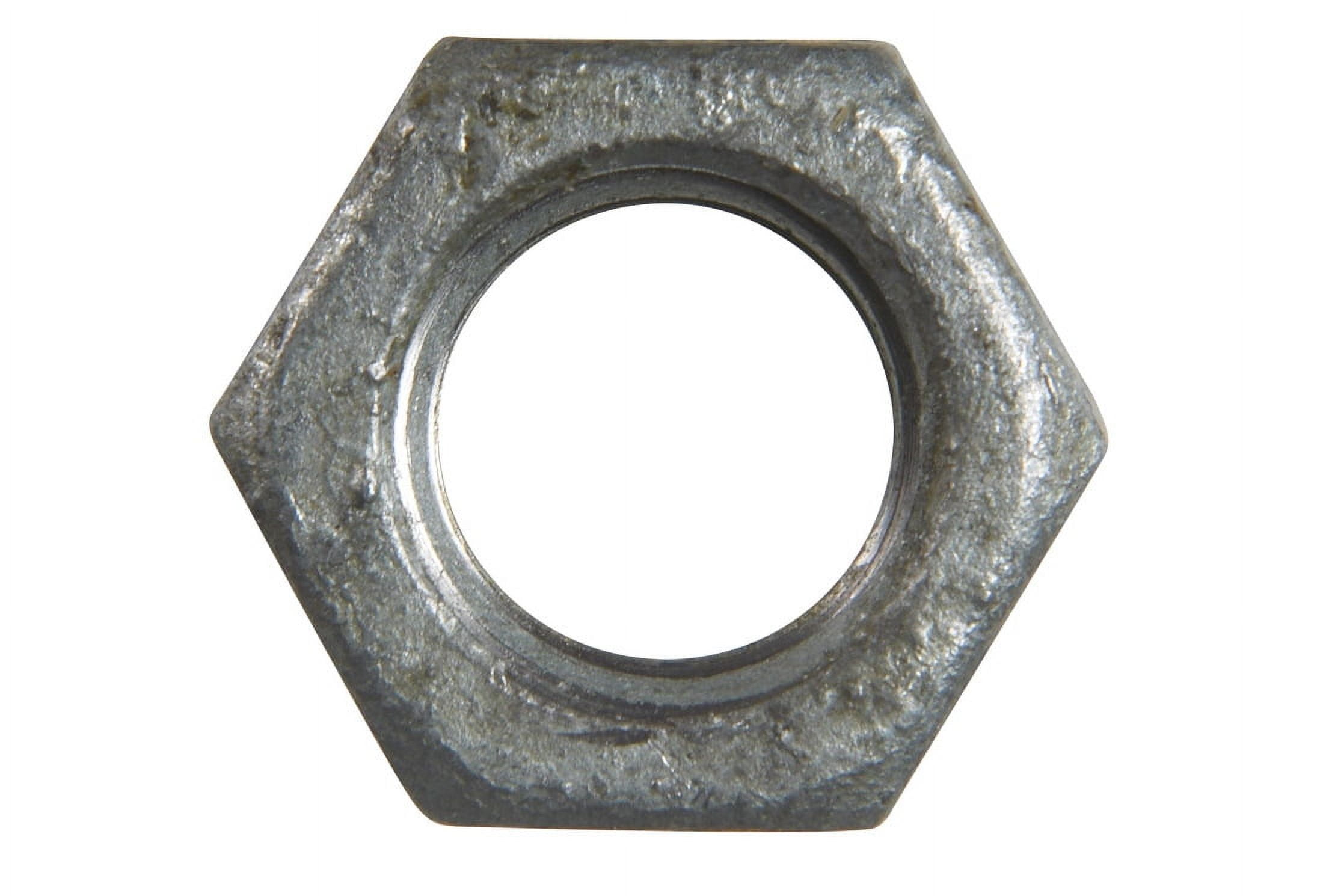 Hillman Hex Nut Zinc - Hot Dipped Galvanized, Rust Resistant - Pack of 100, 0.37-16 in.