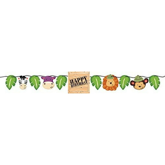 Creative Converting Safari Adventure Shaped Ribbon Banner