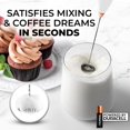 thumbnail image 2 of Batidor eléctrico portátil Zulay Kitchen Milk Frother White Rose, 2 of 7