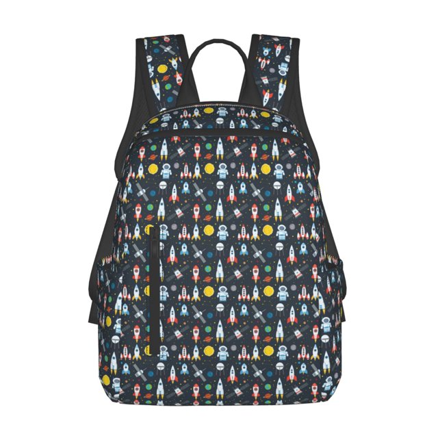 Fotbe Rocket Space Mochila Ligera para Hombres y Mujeres - Duradera y Resistente al Agua, Ideal para Escuela, Trabajo, Viajes y Uso Diario