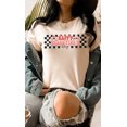thumbnail image 2 of Happy Valentines Day Checkered Graphic Tee T-Shirt, 2 of 8