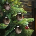 thumbnail image 2 of 9 Pcs 3.15 Inch Large Velvet Christmas Ball Ornaments Vintage Style Flocked Hanging Decorations for Xmas Tree Holiday Party Wedding Home Decor Indoor Outdoor Shatterproof Bulbs, 2 of 4