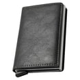 thumbnail image 2 of Simple toggle wallet,Simpl Wallet,Men's Genuine Leather Wallet,RFID Blocking,Cdark grayit Card Holder Anti-theft,Auto Pop Up Wallets (dark gray), 2 of 9