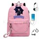 thumbnail image 1 of Wednesday Addams Backpack USB Charge Anime Cosplay School Bags for Boys Girls Gift Capacity Laptop School Mochilas qiuyongming unisex, 1 of 2