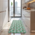 thumbnail image 4 of Light Blue Christmas Santa and Tree Pattern Kitchen Rug Mat,Kitchen Runner Rugs Non Skid Washable,Decorative Kitchen Floor Mats for Kitchen,Sink,Laundry,17"x47.2", 4 of 7