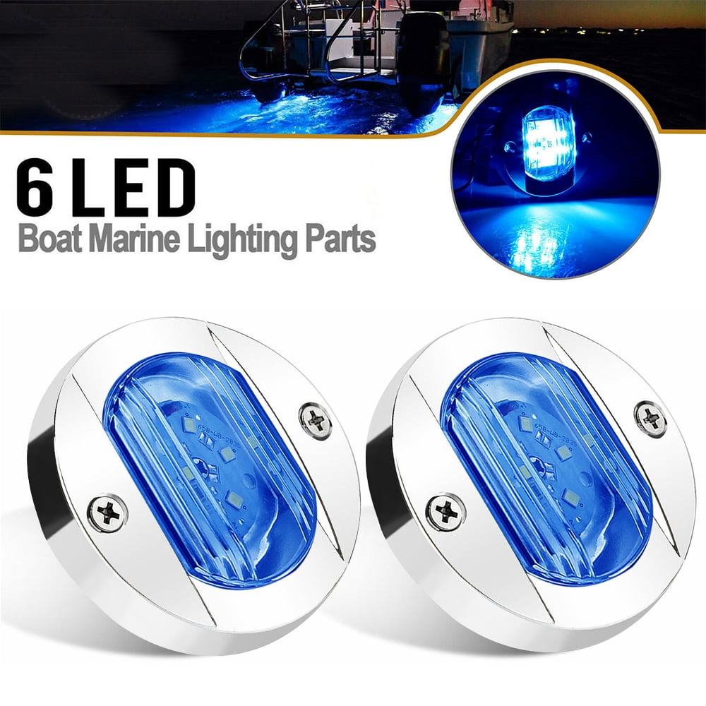 LED Round Boat Stern Lights, LED Marine LED Round Boat Transom Mount