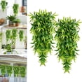 thumbnail image 5 of Washranp 2Pcs Artificial Hanging Greenery Plants,Plastic UV Resistant Fake Ivy Vine Leaves for Outdoor Patio Decor, 5 of 6