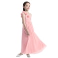 thumbnail image 4 of MSemis Kids One-shoulder Floor Length Flower Girl Dress, 4 of 5