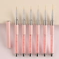 thumbnail image 5 of Happydeer 1Pc/1 Set Nail Line Pen High Tenacity Flexible Nib Smooth Drawing DIY Independent Lid Crushed Faux Diamond Acrylic Rod Manicure Pencil for Nail Salon, 5 of 13