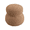 Light Brown, variant on Tcbosik 14.5" Small Cute Ottoman, Snowman Shape Footstool with Wood Frame, Round Footrest for Living Room, Bedroom, Dark Green