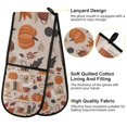 thumbnail image 2 of Yayeee Double Oven Mitt Kitchen Heat Resistant Baking 35" x7" Quilted Glove, Fall Acorns Pattern, 2 of 6