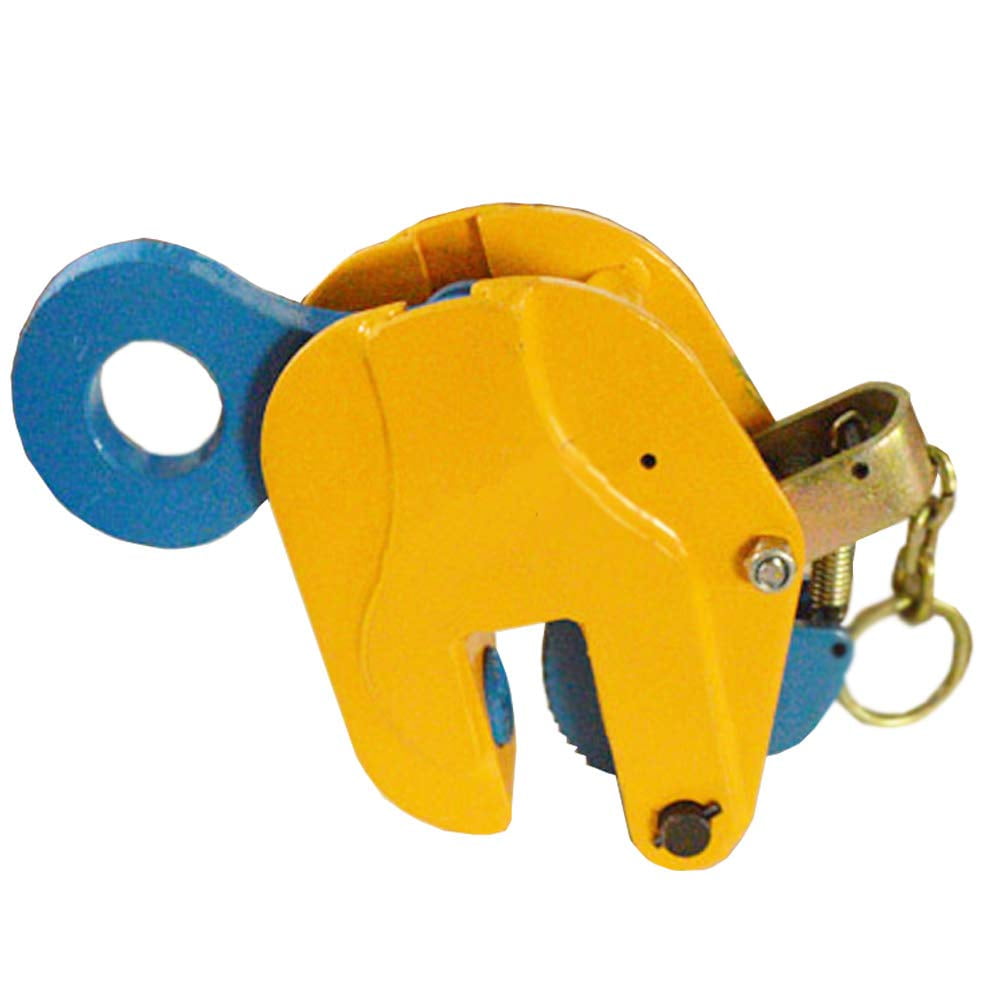 INTBUYING 3T Vertical Plate Lifting Clamp with Lock Hoist Hook Chain