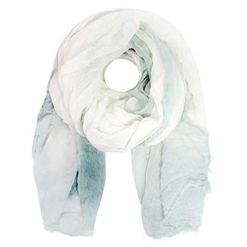 Cejon Women’s Ombre Edge Solid Day Wrap Scarves, Sage