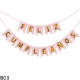 thumbnail image 1 of Decorations for Girls Macaron Happy Birthday Bunting Banner with Hooks Ribbon, 1 of 12